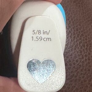 Recollections White and Blue Heart Craft Punch